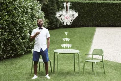 Fatboy Toní Armchair Chaise de jardin avec accoudoirs, vert, 59.5x54.5x80.5 cm