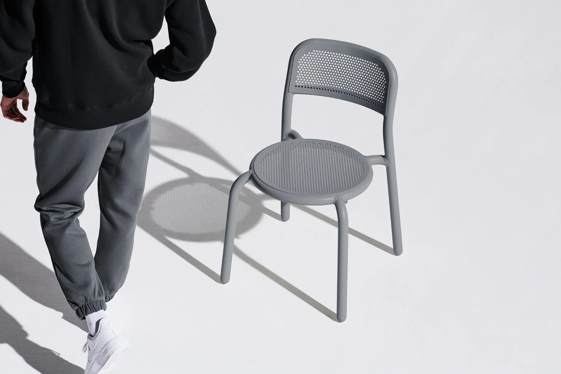 Fatboy Toní Chair Chaise de jardin, gris, 51.5x54.5x80.5 cm